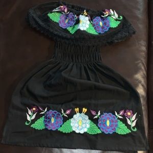 Black mexican toddler dress